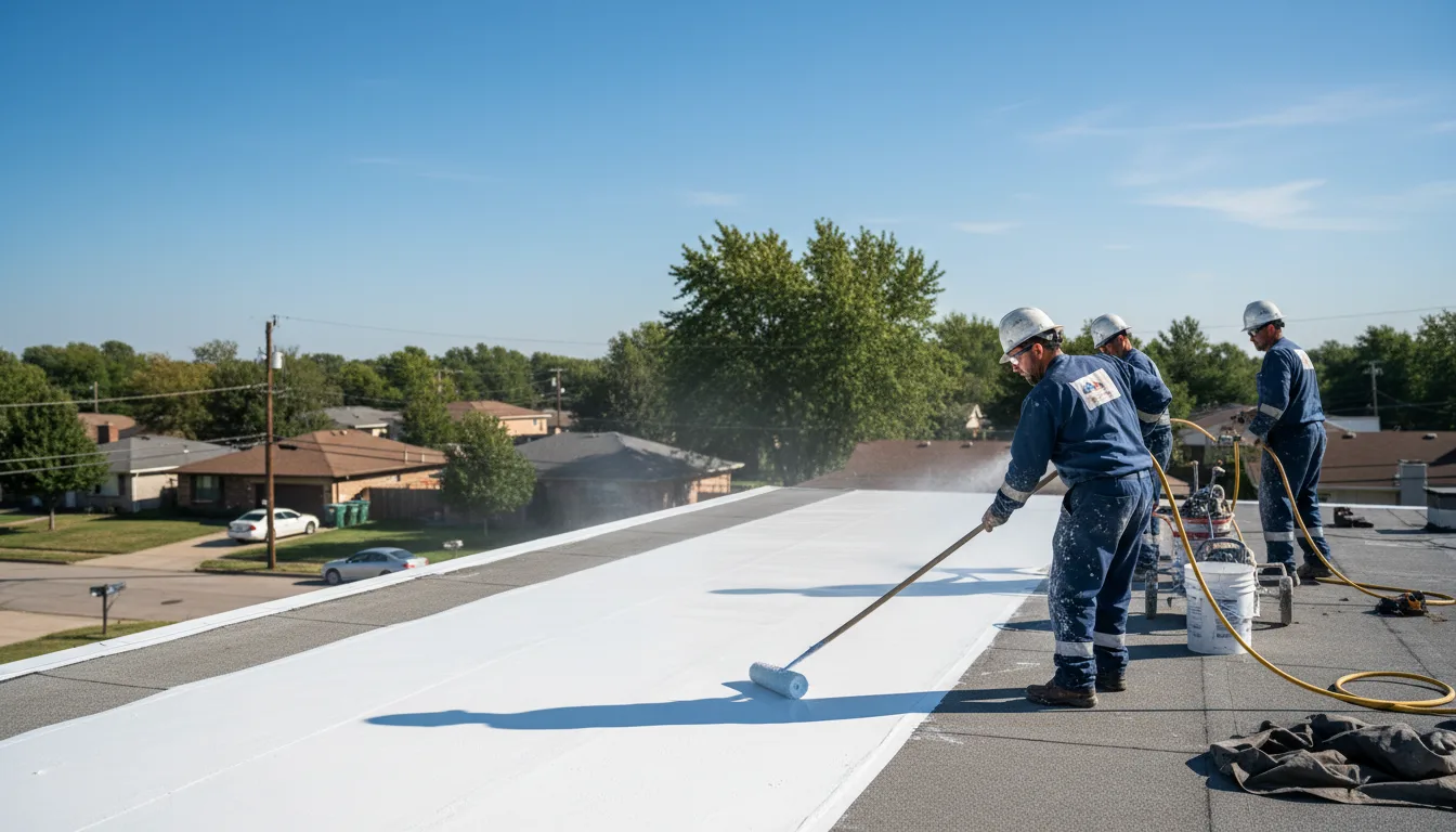 Commercial roof coating in Albion, MI near me